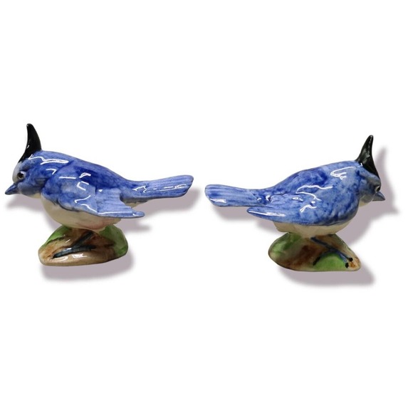 Matching Pair Of Stangl #3592 Titmouse Bird Figurines - Picture 4 of 6